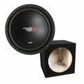 Cerwin Vega XED12V2 1000W 12 Car Subwoofer + 12 Sealed Sub Enclosure Box