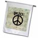 Stone Wall Peace Sign Art Symbols Sixties 12 x 18 inch Garden Flag fl-29360-1