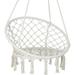 Bilot Hammock Chair Macrame Swing Hanging Rope Cotton Swing Chairs for Indoor Outdoor Bedroom Porch