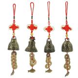 4pcs Vintage Style Feng Shui Bells Chinese Traditional Feng Shui Wind Chime