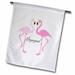 Image of Two Pink Flamingos Announce Were Engaged 12 x 18 inch Garden Flag fl-311362-1