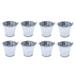 HOMEMAXS 8Pcs Fashion Flowerpot Creative Succulent Planter Small Home Iron Plants Pot