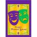 Toland Home Garden Happy Mardi Gras Double Sided Garden Flag 12.5in. x 18in.