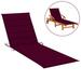 OWSOO Sun Lounger Cushion Red 78.7 x19.7 x1.2 Fabric