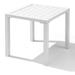 Bilot Outdoor Aluminum Side Table Patio End Table Small Square Coffee Table for Backyard Pool Indoor Easy Maintenance & Weather Resistant White