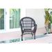 Jeco W00208-C-4 Espresso Wicker Chair - Set of 4