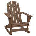 vidaXL Adirondack Rocking Chair Porch Rocker Outdoor Patio Lawn Chair Wood