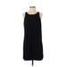 White House Black Market Casual Dress - Shift: Black Solid Dresses - Women's Size 2