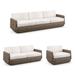 Avila Seating Replacement Cushions - Loveseat, Solid, Perf Rumor Midnight Loveseat - Frontgate