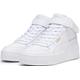 Sneaker PUMA "CARINA STREET MID" Gr. 39, weiß (puma white, puma gold) Schuhe Schnürstiefeletten