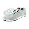 Barfußschuh LEGUANO "GO", Damen, Gr. 39, grau (grau, mint), Textil, sportlich, Schuhe Barfußschuh Schnürschuh, mit praktischer Schnürung, Freizeitschuh, Halbschuh, Schnürschuh, Topseller