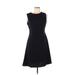 Apt. 9 Casual Dress - A-Line High Neck Sleeveless: Black Print Dresses - Women's Size 6