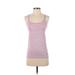 Nike Active Tank Top: Pink Color Block Activewear - Women's Size X-Small