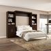 Wade Logan® Arlex Queen Bed & 2 Storage Units w/ Doors (115W) Wood in Brown | 87.87 H x 91.97 W x 114.57 D in | Wayfair