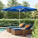 Arlmont & Co. Hibo 11' Market Umbrella Metal in Blue/Navy | 107 H in | Wayfair 8B0037D716EE411183158F979C07323B