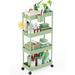 Crestone Slim Rolling Utility Cart Plastic | 35.62 H x 15.35 W x 7.08 D in | Wayfair CCYB0BK8QJ3RB