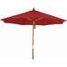 Joss & Main Manford Ausonio 9' x 9' Octagonal Market Umbrella, Wood in Orange | Wayfair 59B9A373C7D64177843416C156C597E1