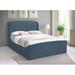 Meridian Furniture USA Tess Velvet Bed Upholstered/Velvet in Brown | 51 H x 80.5 W x 91 D in | Wayfair TessBlue-Q