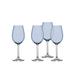 Godinger Silver Art Co Meridian White Wine Glass 12Oz, Set Of 4 Crystal in Blue | 8.75 H x 2.8 W in | Wayfair 22700