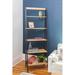 Safco Products Company Ladder Bookcase Wood in Black | 72 H x 24.6 W x 16 D in | Wayfair EC8998BL