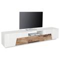 Hokku Designs Benoite TV Stand for TVs up to 88" Wood in White | 18.1 H x 86.6 W x 16.9 D in | Wayfair 1FB7359AE75248488BD67328ABA90BE6