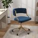 Mercer41 Markaysha Ergonomic Task Chair Upholstered/Metal in Blue | 31.1 H x 22.83 W x 19.69 D in | Wayfair C7647D5AC1B0441D9753FC223177086C