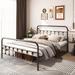 August Grove® Kaius Metal Bed Metal | 41.3 H x 62.3 W x 82.4 D in | Wayfair 7623C61A4835455CB0484312066EEED9