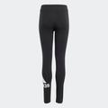 Leggings ADIDAS SPORTSWEAR "ESSENTIALS BIG LOGO COTTON TIGHT" Gr. 128, N-Gr, schwarz-weiß (black, white) Kinder Hosen Leggings