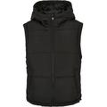 Jerseyweste URBAN CLASSICS "Damen Ladies Recycled Twill Puffer Vest" Gr. M, schwarz (black) Damen Westen