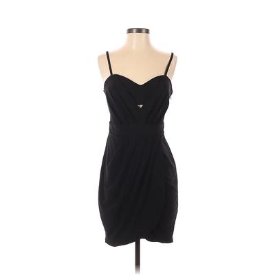 Bebe Cocktail Dress - Sheath Sweetheart Sleeveless: Black Print Dresses - Women's Size X-Small