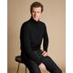 Men's Merino Roll Neck Jumper - Black, XL by Charles Tyrwhitt