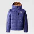 The North Face Boys' Reversible Perrito Jacket Cave Blue-almond Butter Size L