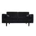 Habitat Jacob Fabric 3 Seater Sofa - Black