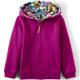 Reversible Sherpa Fleece Hoodie, Kids, size: 4-5 yrs, regular, Pink, Cotton-blend/Poly-blend, by Lands' End