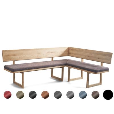 Schösswender »Deven« Eckbank 160/210 cm / Gavin 201 olive / Wildeiche Samtöl Image