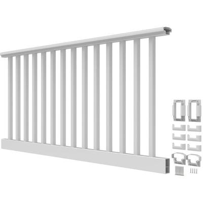 RDI Endurance Original Vinyl Railing Kits 6 Foot x 36 Inch - Level with 1-1/4 Inch Square Balusters - White