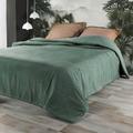 Dessus de lit polyester vert sauge 230x250cm