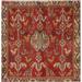 Shiraz Persian Vintage Square Rug Handmade Pictorial Wool Carpet - 2'1" x 2'1"
