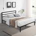 Queen Size Metal Bed Frame with Headboard