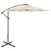 10ft Offset Outdoor Patio Umbrella with Hand Crank