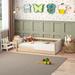 Themes and Rooms Toddler Bed Little Fence -White - Natural