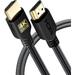 PowerBear 4K HDMI Cable 6 ft [3 Pack] High Speed Braided Nylon & Gold Connectors 4K @ 60Hz Ultra HD 2K 1080P ARC & CL3 Rated | for Laptop Monitor PS5 PS4 Xbox One Apple TV & Moreâ€¦