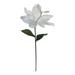 White Magnolia with Butterfly 29in Artificial Polysilk Fake Flower Long Stem Spray for Craft Home Garden Outdoor Bouquet Arrangement Ceremony Wedding Arch Floral Wall Aisle Decor (White Set of 6)