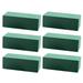 NUOLUX 6PCS Floral Bricks Flower Packing Material Plastic Arranging Flowers Mud Portable Blocks Florist Supplies for Artificial Flowers Plants Decor (Green)