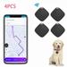 Chok 4Pcs Anti-lost Bluetooth Smart Tracker Pet Child Wallet Key Mini Locator GPS Finder Alarm Dog Cat Kids Car Wallet Accessories