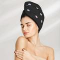 YFYANG Coral Velvet Quick Dry Hair Cap Colorful Polka Dots Pattern Hair Drying Towels for Home Travel Shower Hat Turban