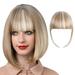 Wig Female Air Bangs Double Sideburns Hairpiece With Hairpin Fiber Bangs Bangs Fringe With Temples Hairpieces For Women Clip On Air Bangs Flat Bangs Hair Extension