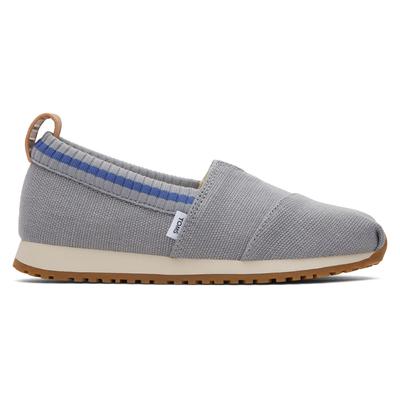TOMS Kids Youth Grey 's Heritage Canvas Alp Resident Sneaker Shoes, Size 12.5