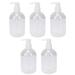 5 Pcs 350ml Useful Shower Gel Bottles Containers Toiletry Bottles Refillable Shampoo Container Liquid Bottle for Home Bathroom (