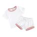 Boys Outfits Summer Short Sleeve Tops T Shirts And Shorts Sets Summer 2 Piece Sets Babies Baby Boys Summer Clothing Sets Size 110 Watermelon Red